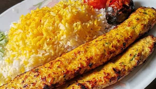 چلو کباب تابه ای مرغ با دوغ