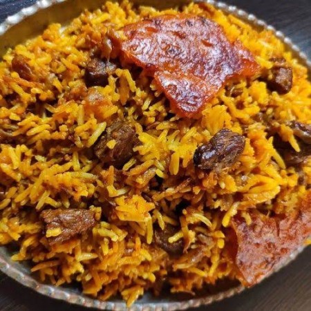 لوبیا پلو با دوغ